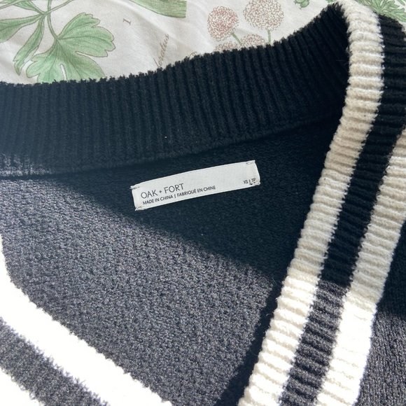 OAK + FORT Varsity Sweater Vest - Picture 3 of 3